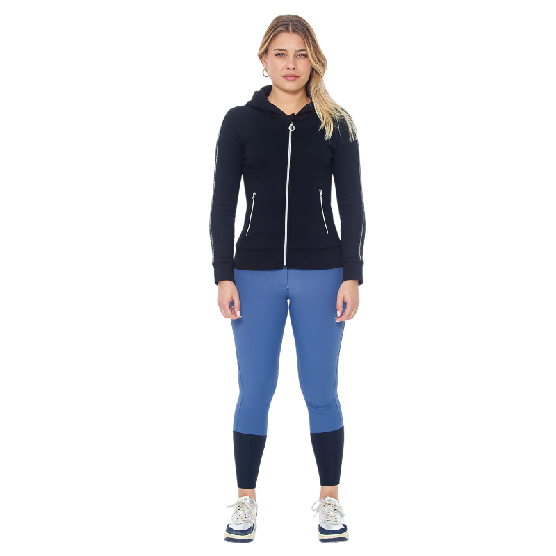 Harcour - Sweat à zip manches longues femme Sworm noir