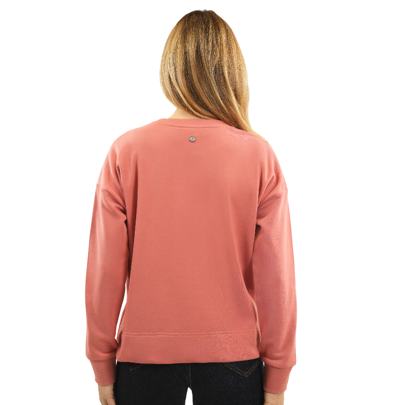 Harcour - Sweat manches longues femme Batista rose aurore | - Ohlala