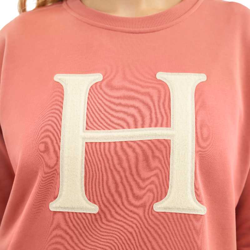 Harcour - Sweat manches longues femme Batista rose aurore | - Ohlala