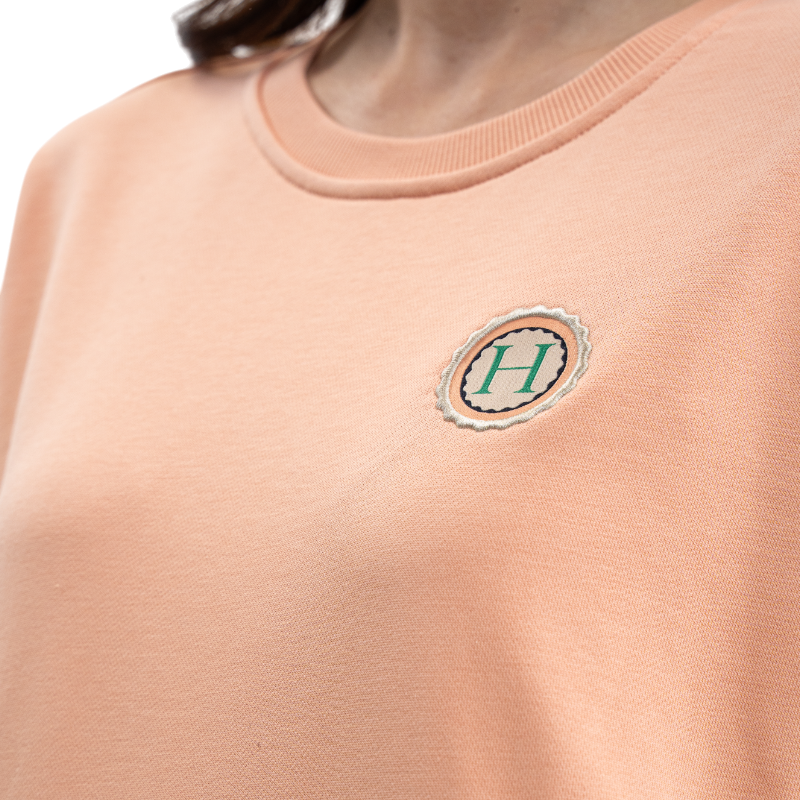 Harcour - Dames lange mouwen sweatshirt Santana abrikoos 