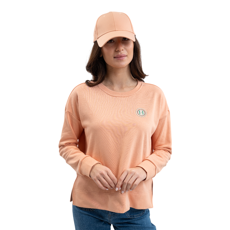 Harcour - Dames lange mouwen sweatshirt Santana abrikoos 