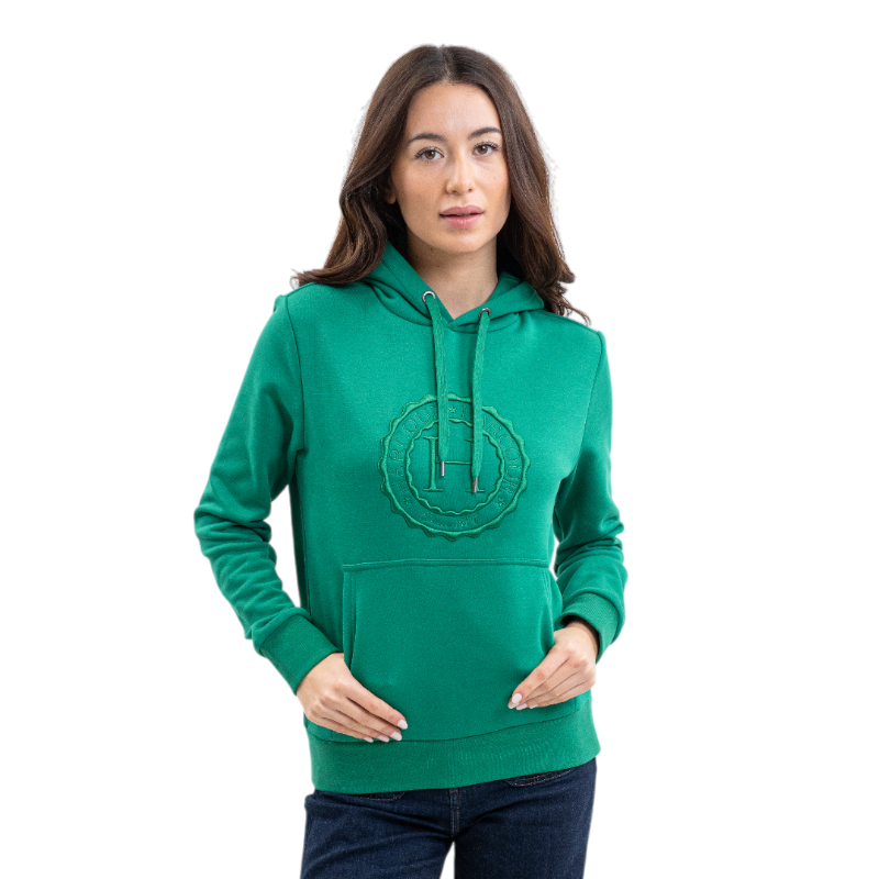 Harcour - Unisex lange mouwen sweatshirt Samy smaragdgroen 