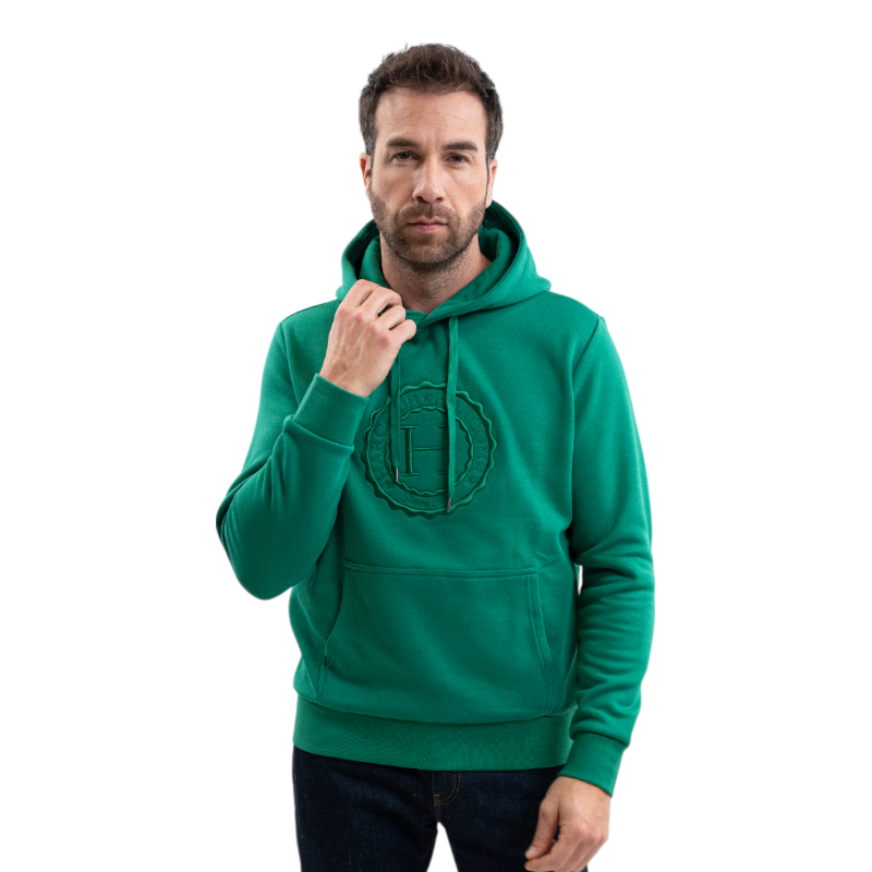 Harcour - Unisex lange mouwen sweatshirt Samy smaragdgroen 