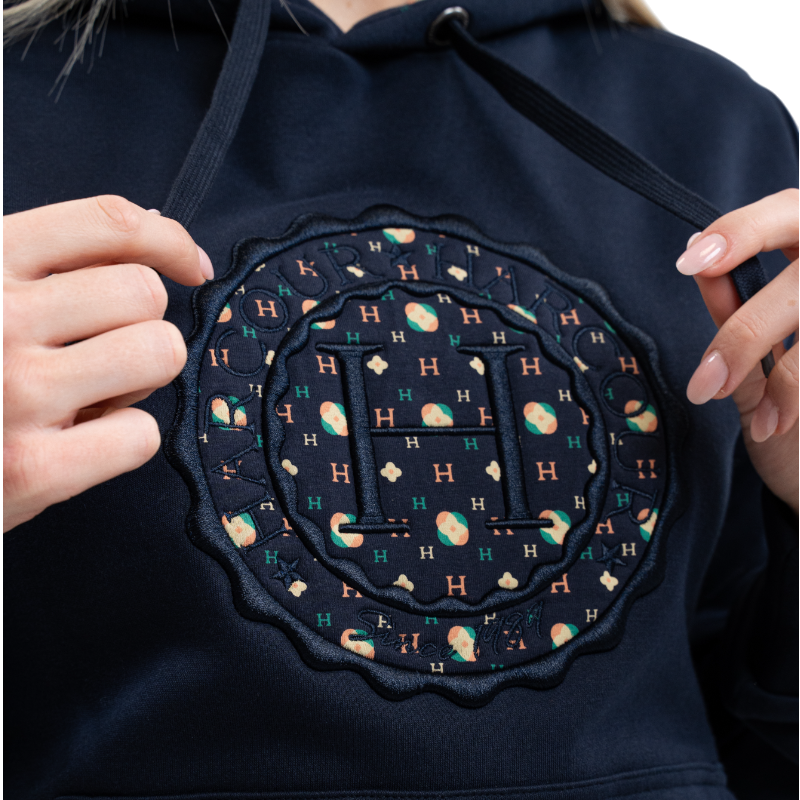 Harcour - Unisex lange mouwen sweatshirt Samy marine mozaïek 