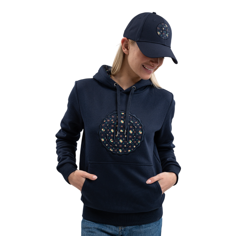 Harcour - Unisex lange mouwen sweatshirt Samy marine mozaïek 