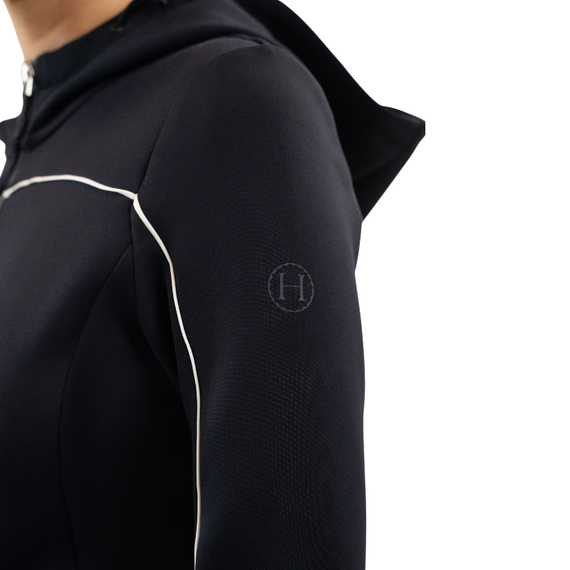 Harcour - Sweat zippé femme Bryssea marine | - Ohlala