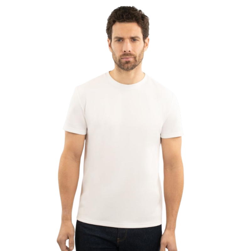 Harcour - T-shirt manches courtes homme Titouan blanc | - Ohlala