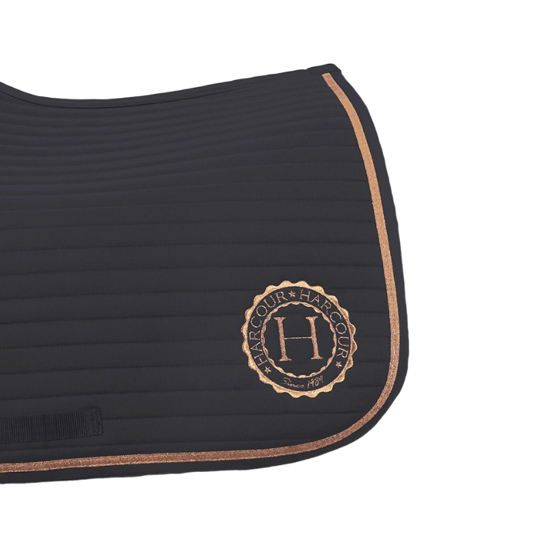 Harcour - Tapis de selle Karembar dark grey/ rose gold