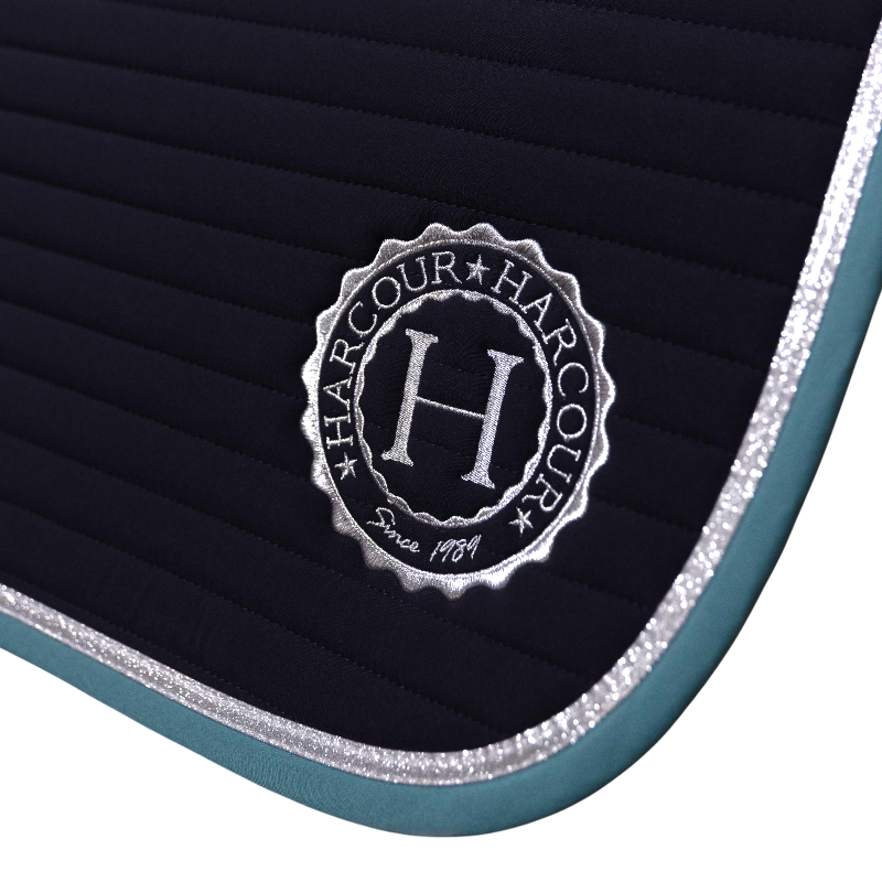 Harcour - Tapis de selle Karembar marine/ peacock | - Ohlala