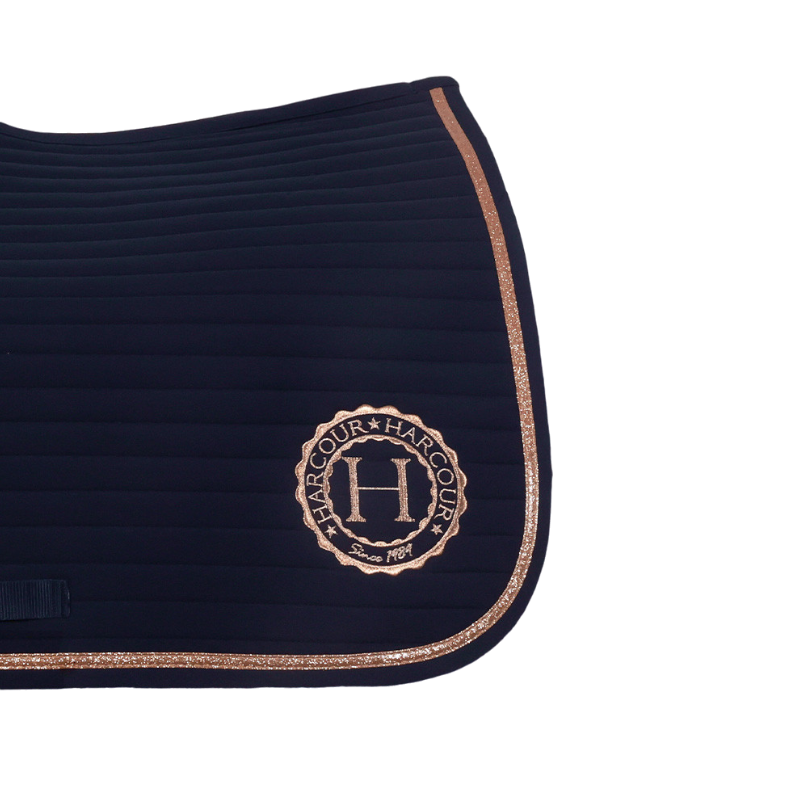 Harcour - Tapis de dressage Karembar marine/ rose gold