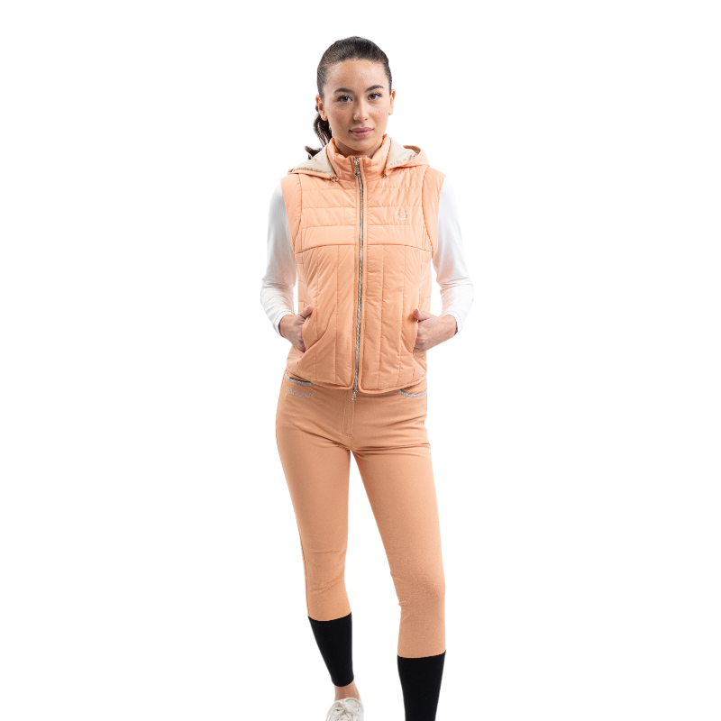 Harcour - Dames zonder mouwen jas Berla abrikoos 