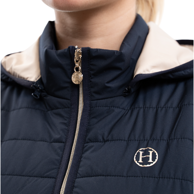 Harcour - Dames mouwloze jas Berla marine 