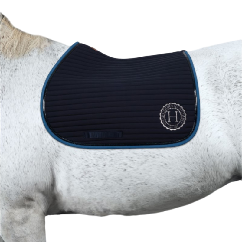 Harcour - Tapis de selle Karembar marine/ steel blue