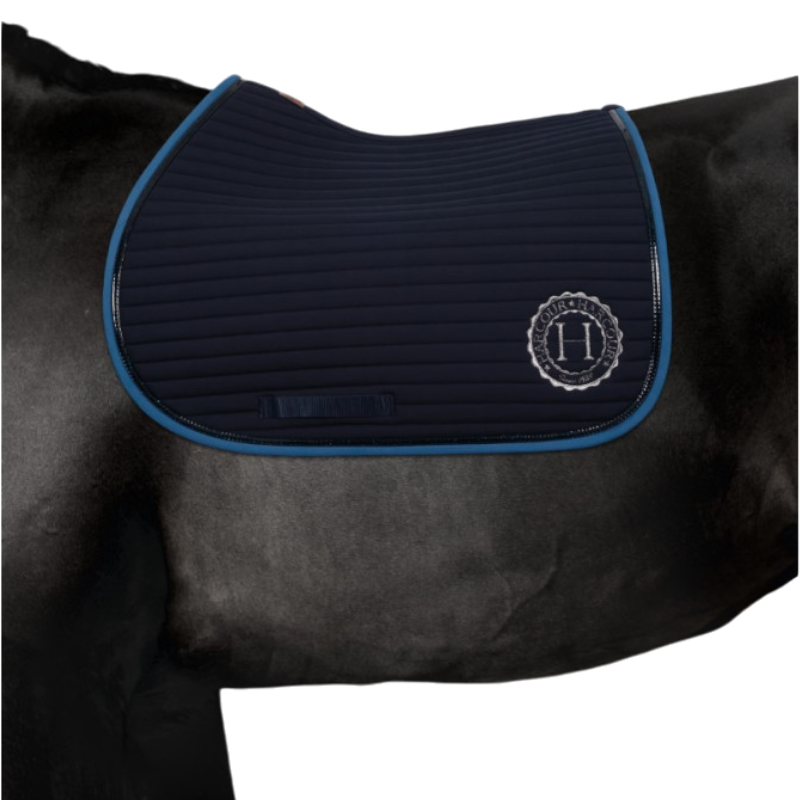Harcour - Tapis de selle Karembar marine/ steel blue