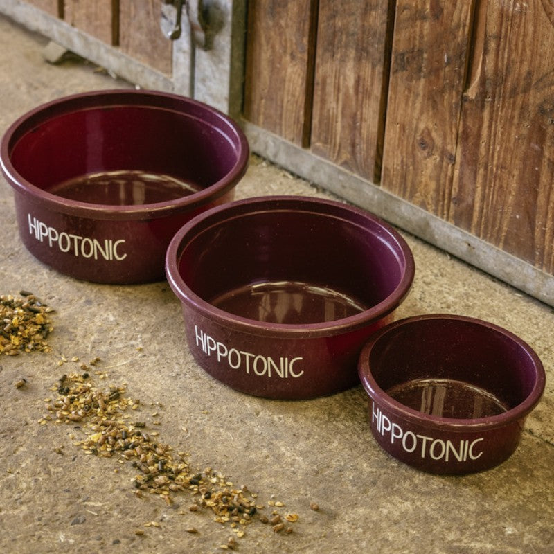Hippotonic - Glanzende bordeaux 5L stalbowl 