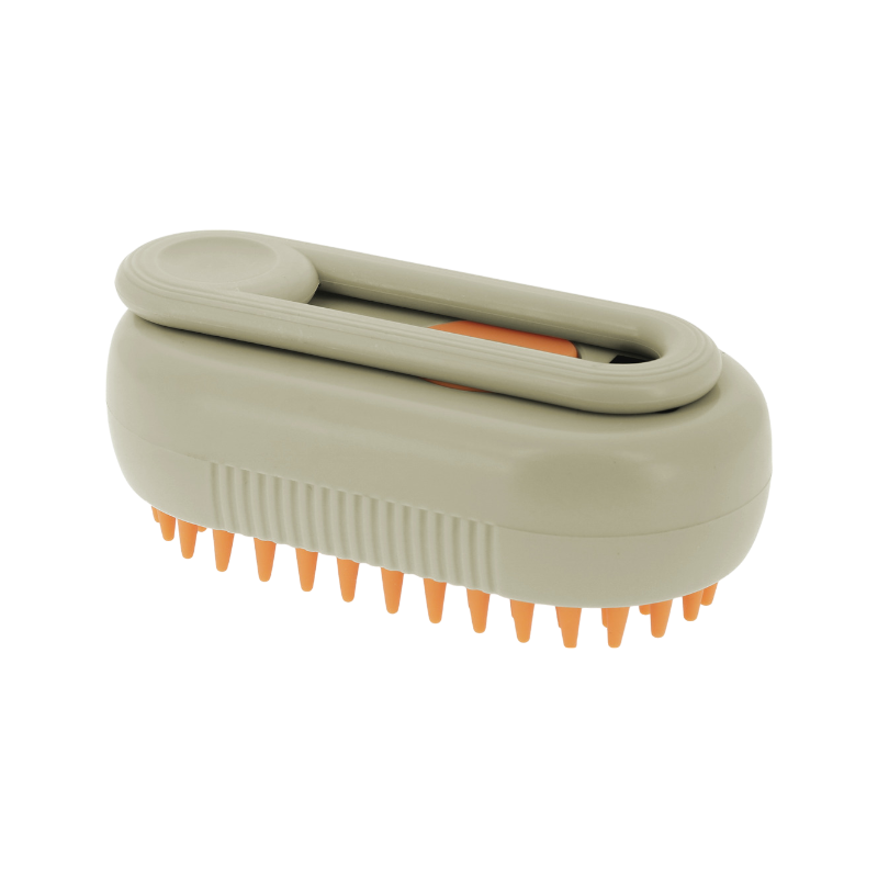 Hippotonic - Stoomschrobber met taupe handvat 
