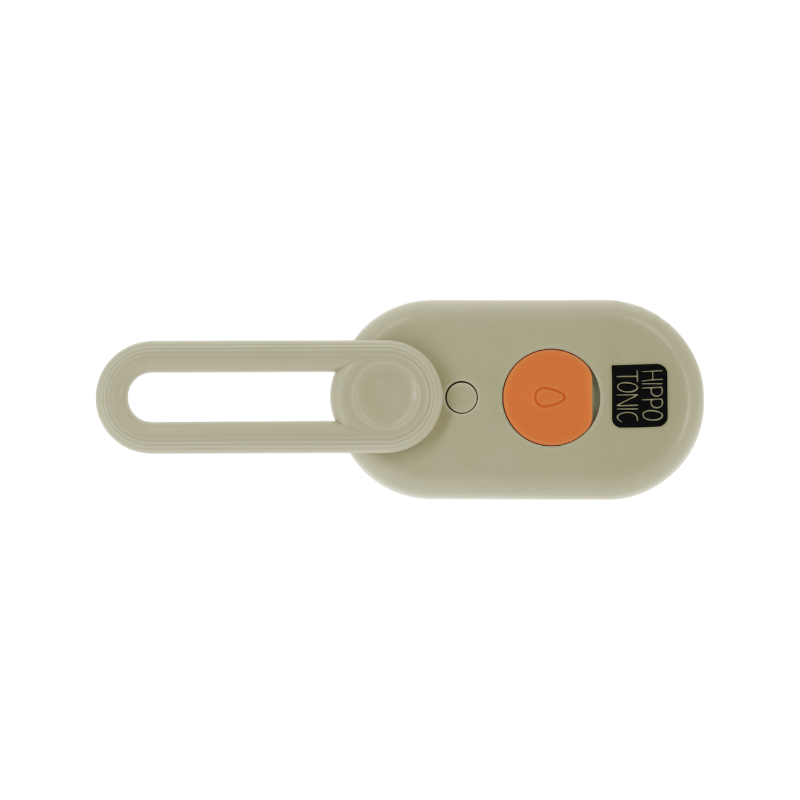 Hippotonic - Stoomschrobber met taupe handvat 