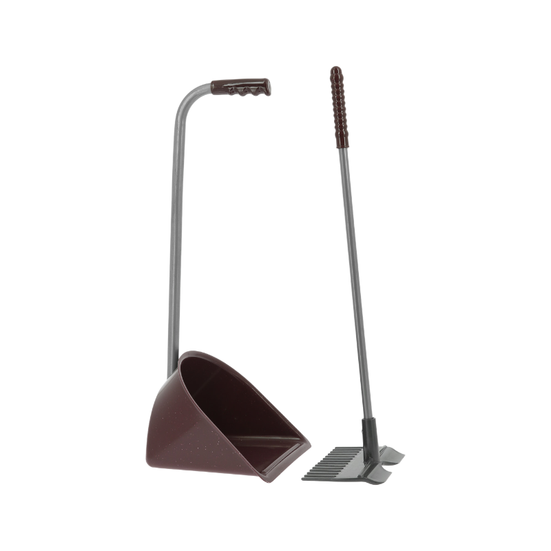 Hippotonic - Glittery burgundy shovel with rake for kids 