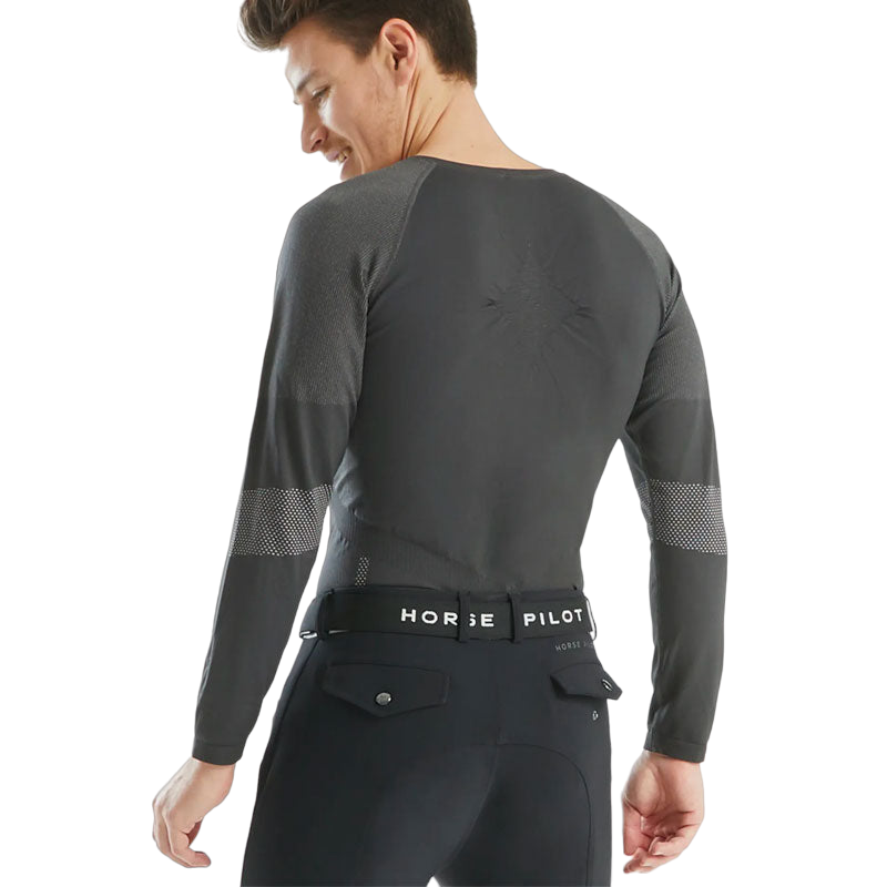 Horse Pilot - Baselayer homme Optimax gris | - Ohlala