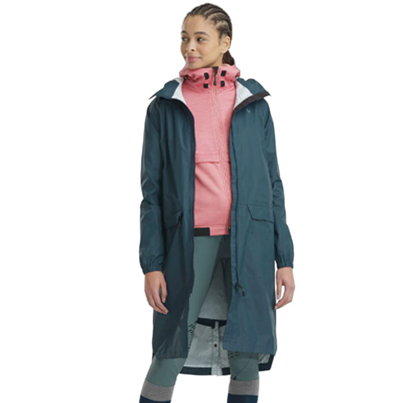 Horse Pilot - Blouson long imperméable femme Raintech marine | - Ohlala