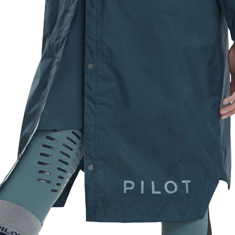 Horse Pilot - Lange wasserdichte Raintech-Jacke für Damen in Marineblau