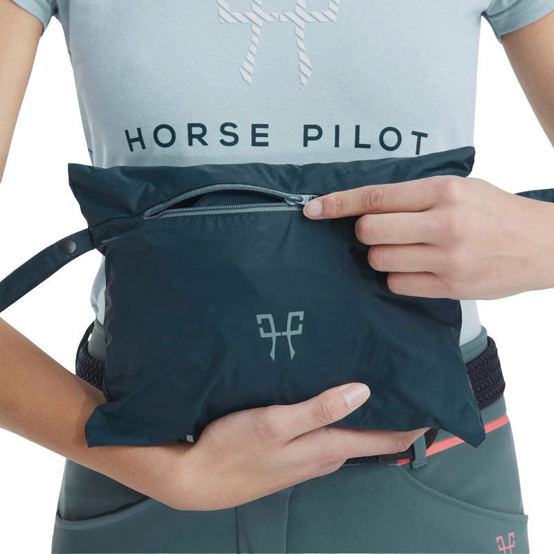 Horse Pilot - Lange wasserdichte Raintech-Jacke für Damen in Marineblau