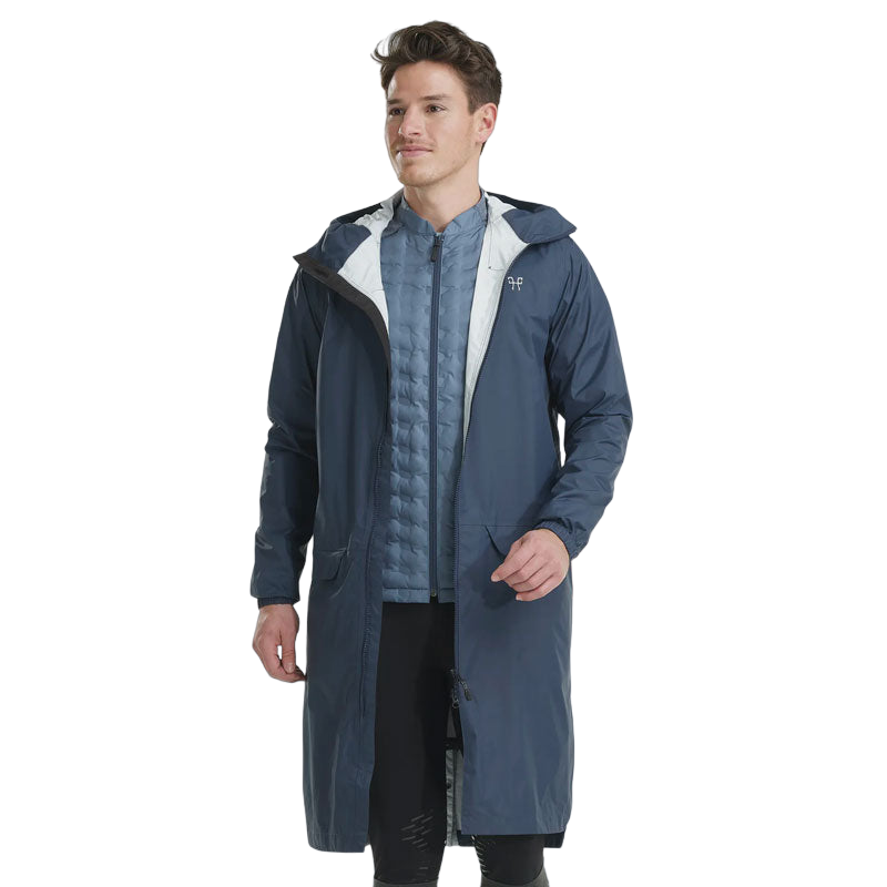 Horse Pilot - Blouson long imperméable homme Raintech marine | - Ohlala