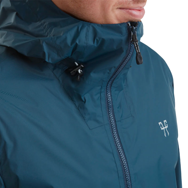 Horse Pilot - Raintech lange wasserdichte Herrenjacke, Marineblau