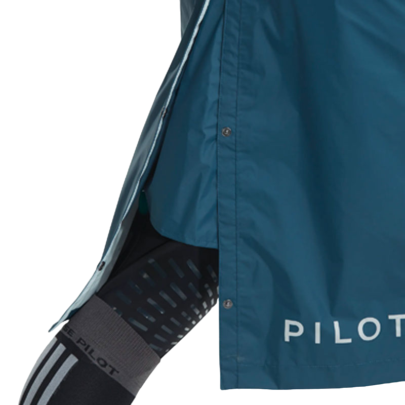 Horse Pilot - Raintech lange wasserdichte Herrenjacke, Marineblau