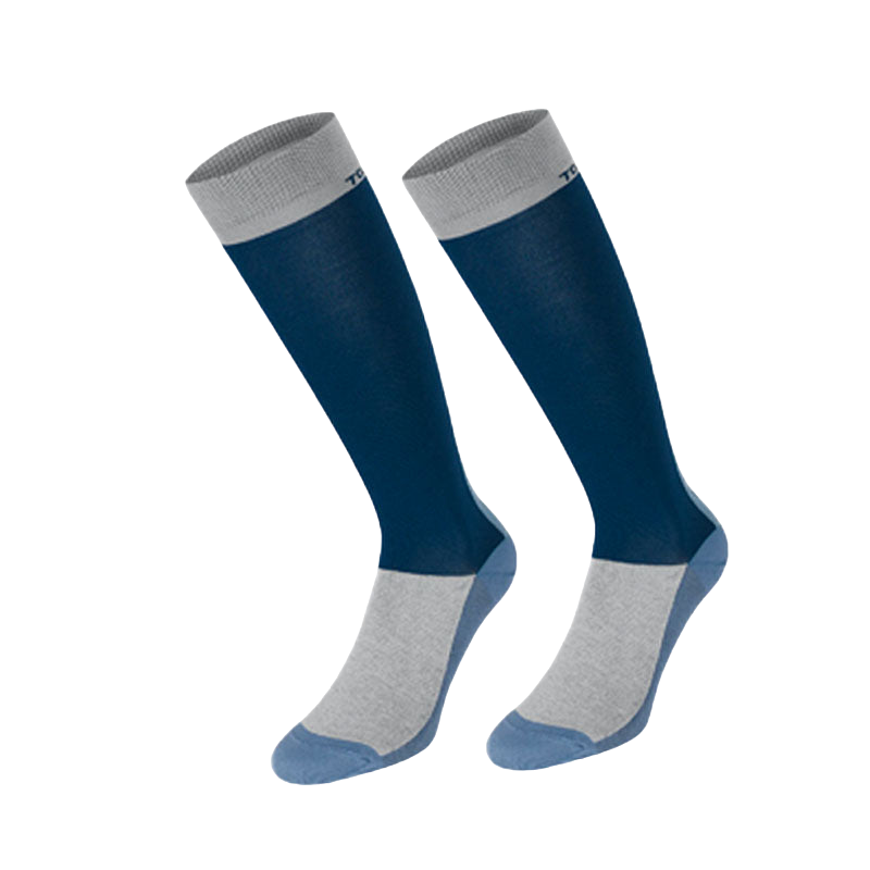 Horse Pilot - Chaussettes d'équitation Light marine (x2)