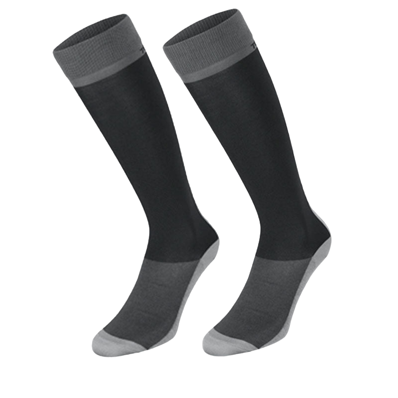 Horse Pilot - Hellschwarze Reitsocken (x2)