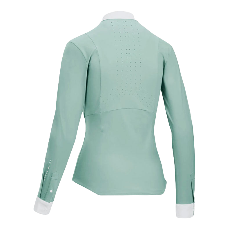 Horse Pilot - Chemise manches longues femme Aerolight vert d'eau