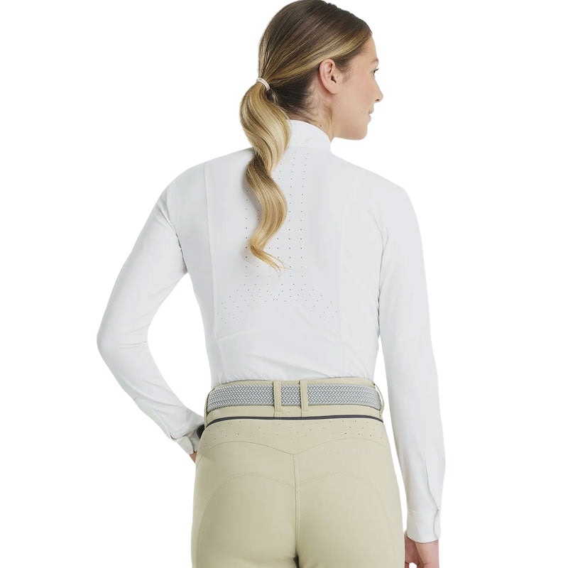 Horse Pilot - Monica white women's long-sleeved shirt