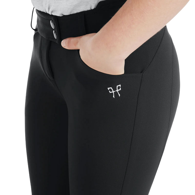 Horse Pilot - Girls' X-Design riding pants black