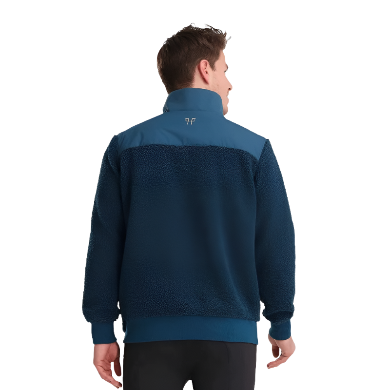 Horse Pilot – Marineblaue Sherpa-Jacke für Herren