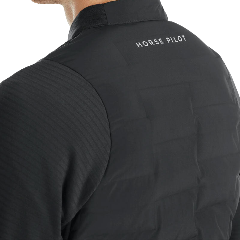 Horse Pilot - Storm men's long-sleeved quilted jacket black