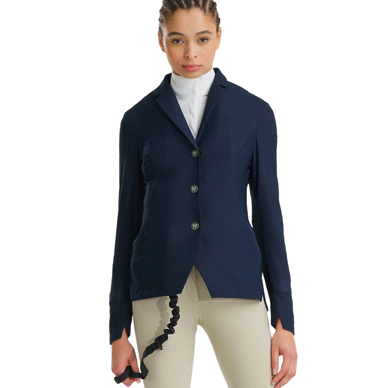 Horse Pilot – Marineblaue Aeromesh-Wettkampfjacke für Damen