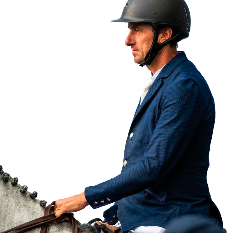 Horse Pilot – Marineblaue Aeromesh-Wettkampfjacke für Herren