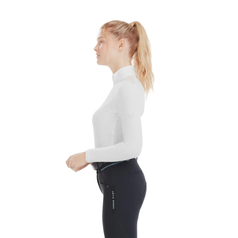 Horse Pilot - Baselayer anti-uv femme Suntech blanc