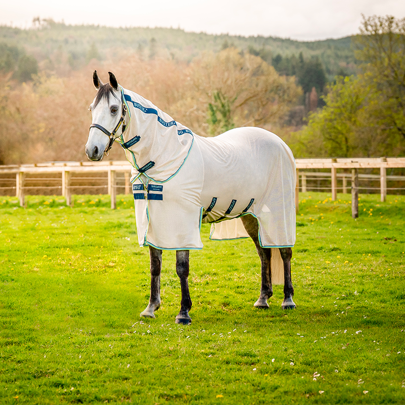 Horseware - Chemise anti-mouches Amigo Bug Buster chalk/ marine/ blue haze | - Ohlala