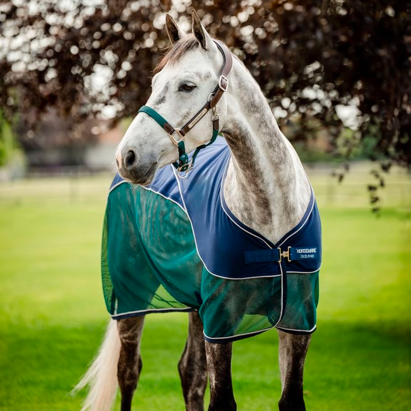 Horseware - Chemise séchante Signature Sport Cooler marine/ vert | - Ohlala