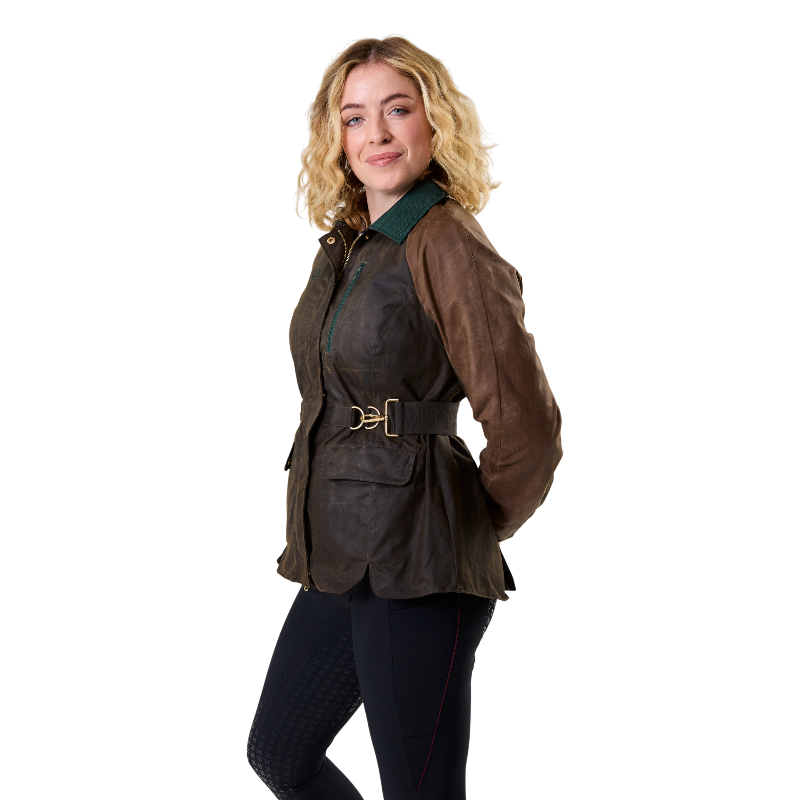 Horseware - Damesblouse met lange mouwen 40 Year Wax heritage bay/ rambo green 