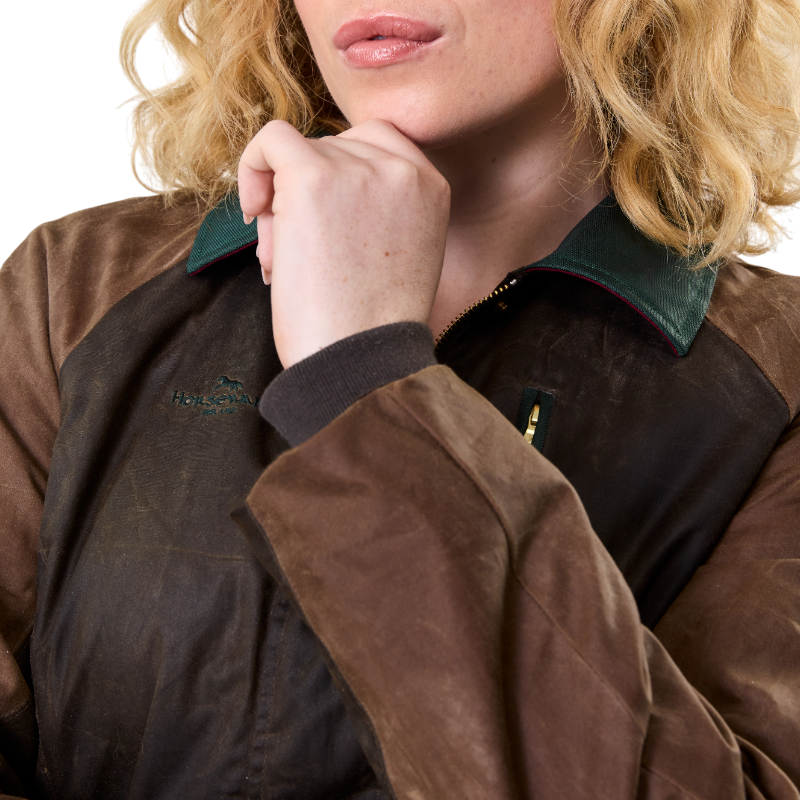 Horseware - Damesblouse met lange mouwen 40 Year Wax heritage bay/ rambo green 