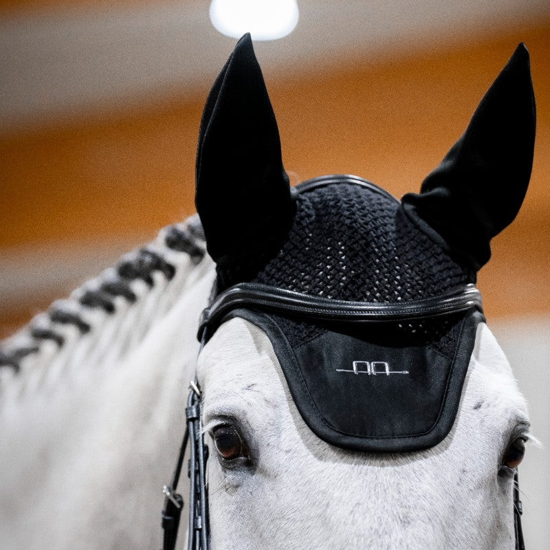 Horseware - Black horse bonnet by Alessandro Albanese 