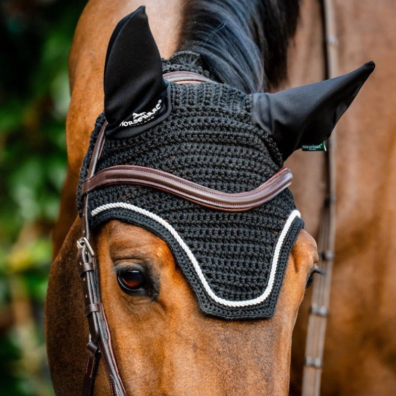 Horseware - Bonnet pour chevaux Signature noir | - Ohlala