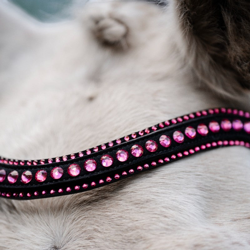 Horseware - Bridon Diamante Pony Flash zwart/roze 