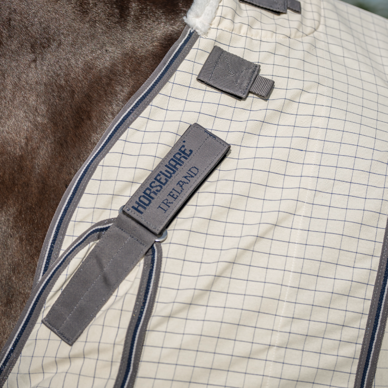 Horseware - Vliegende anti-shirt Rambo Protector Fieldsafe Plus zilver/ marine/ wit/ beige 