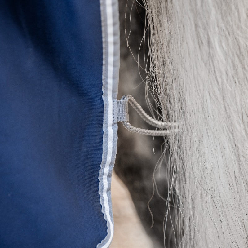 Horseware - Amigo Jersey geïntegreerd marine/ titanium grijs/ zilver 