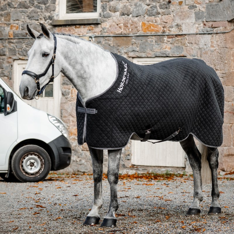 Horseware - Black Thermal Cooler drying shirt / thunderstorm grey / silver 