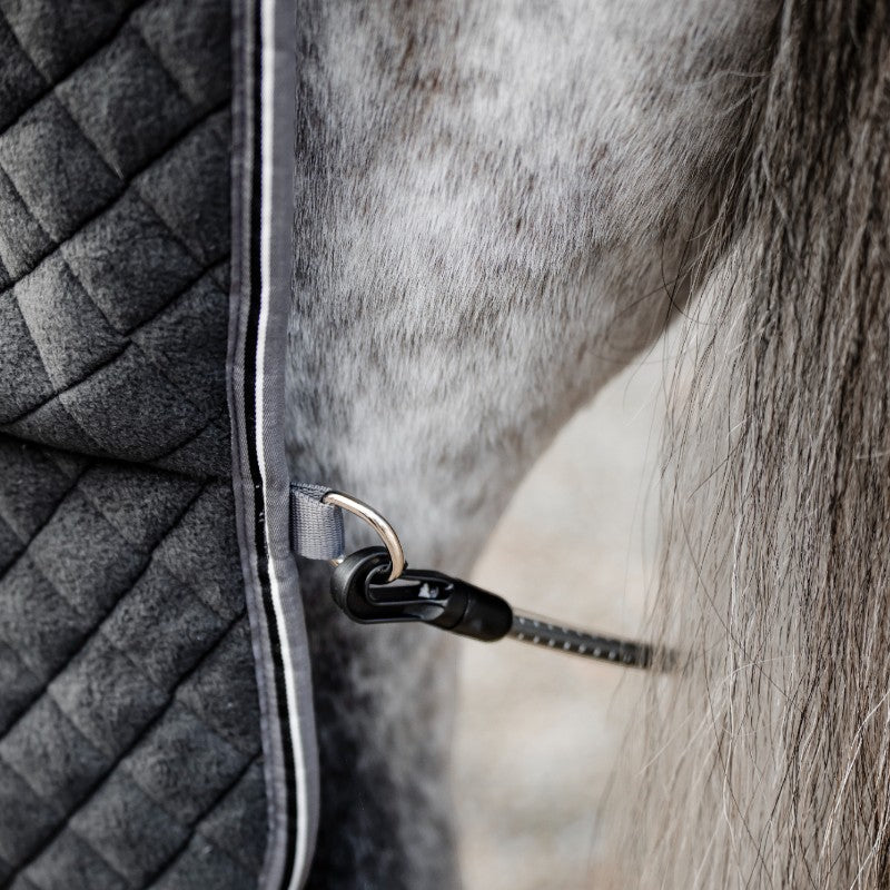 Horseware - Chemise séchante Thermal Cooler noir/ thunderstorm grey/ argent